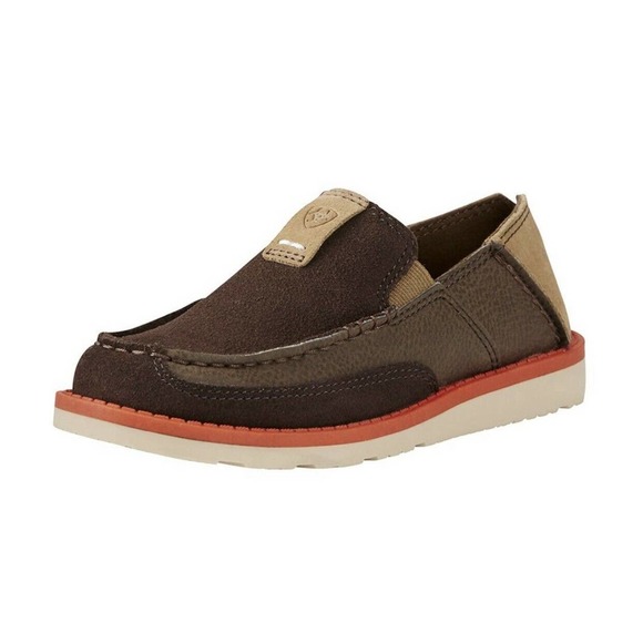 Ariat Other - Ariat Cruiser Moccasin Chocolate Grey Leather Big Kids Shoes Size 41/2 M to 6M